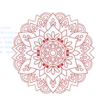 Abstract mandala banners Decorative mandala on white background vector