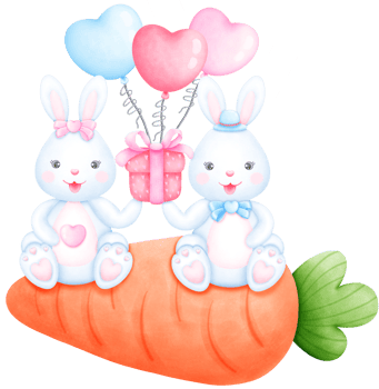 Cute Watercolor Bunny Clipart - Download Bunny Illustration png
