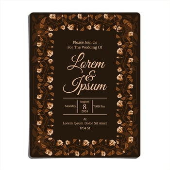 PREMIUM AND LUXURY WEDDING INVITATION DESIGN vector
