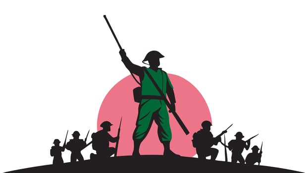Victory day of bangladesh vector