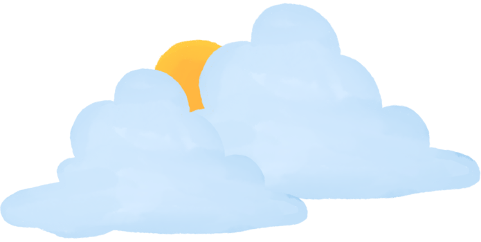 Blue Cloud sky clipart png