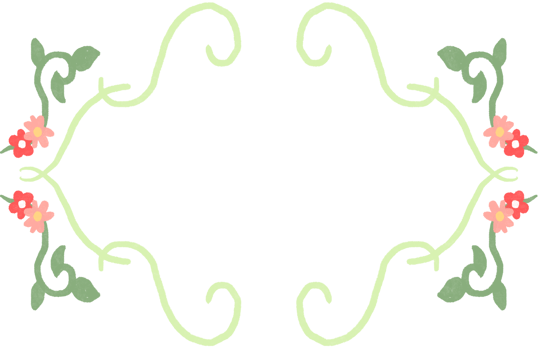 colorful flower Title Frame png
