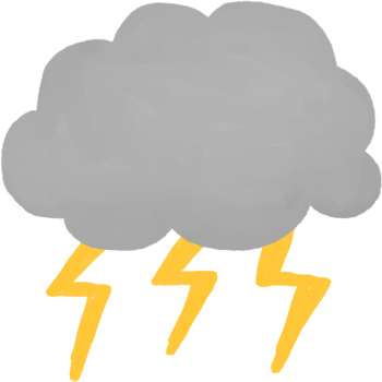 Thunder Cloud sky clipart png
