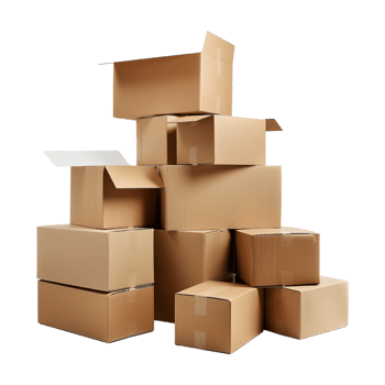 Boxes Stack for Delivery on Transparent Background png