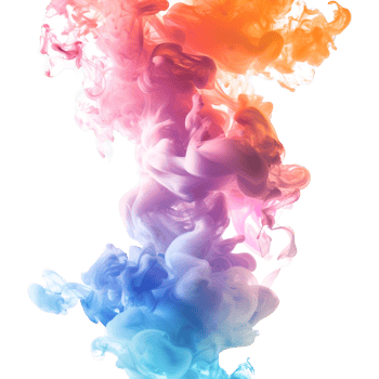Colorful Smoke Cloud on Transparent Background png