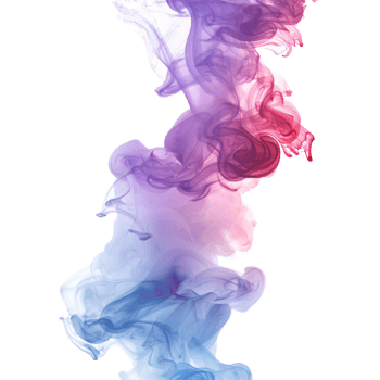 Colorful Smoke Cloud on Transparent Background png