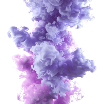 Colorful Smoke Cloud on Transparent Background png