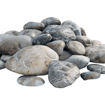 Ocean Stones on Transparent Background png