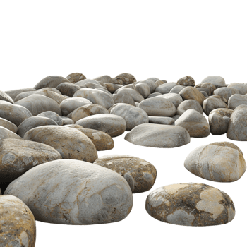 Ocean Stones on Transparent Background png