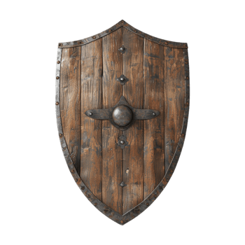 Wooden Defense Sheet for Warrior on Transparent Background png