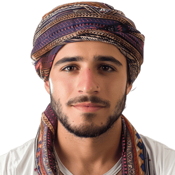 Arabic Man on Transparent Background png