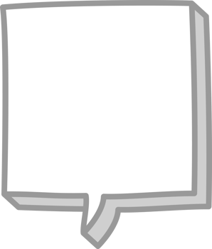 3d hand draw black and white color speech bubble balloon, icon sticker memo keyword planner text box banner png