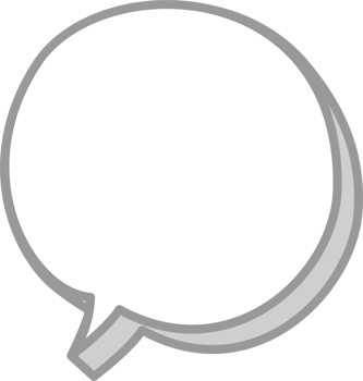 3d hand draw black and white color speech bubble balloon, icon sticker memo keyword planner text box banner png