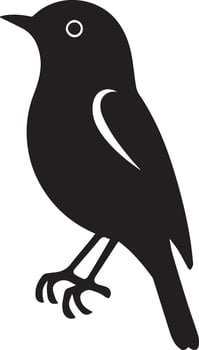 Bird Silhouette , eps, black vector