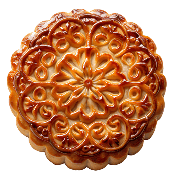 Mooncake . Mooncake for Mid-Autumn festival top view . mooncake for moon festival flat lay isolated. Mooncake festival snack . Chinese cuisine png