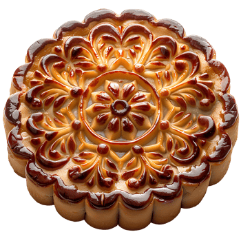 Mooncake . Mooncake for Mid-Autumn festival top view . mooncake for moon festival flat lay isolated. Mooncake festival snack . Chinese cuisine png