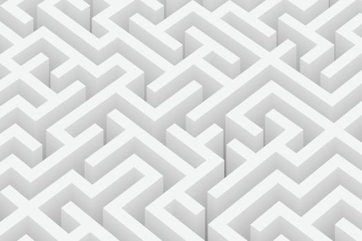 A modern seamless white geometric pattern with interlocking maze-like zigzag lines. Ideal for a sophisticated and minimalist background vector