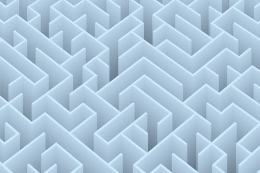 Cool ice-blue geometric maze pattern, delivering a crisp and clean design for modern backgrounds or graphics vector