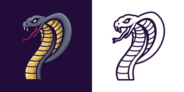 Cobra Snake Mascot Illustration vector