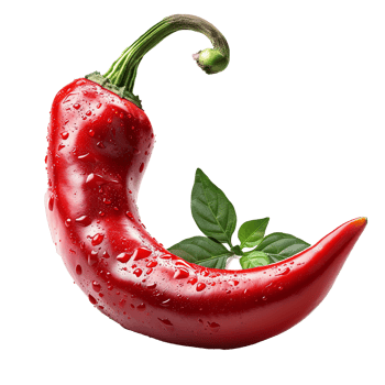 Red Chilli Icon Isolated on Transparent Background png