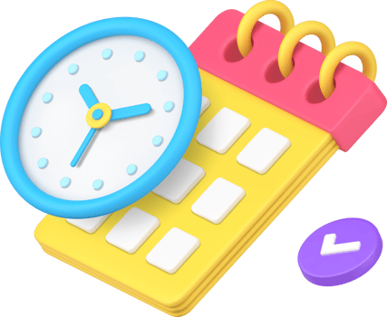 Calendar planning deadline time management agenda date 3d icon png