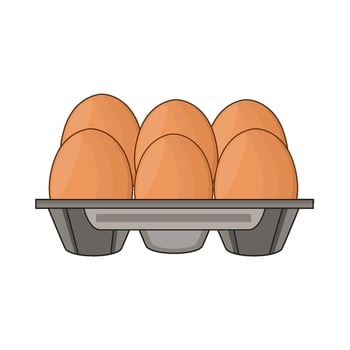 illustration of egg carton vector