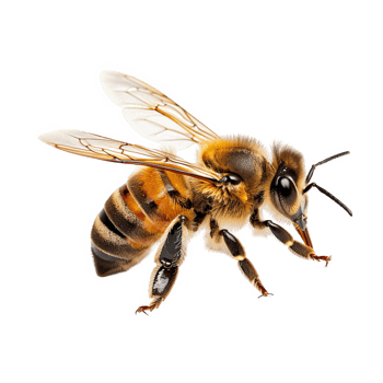 bee transparent background png