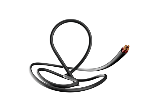 3d Location Pin Symbol Made Of Black Electric Cable Wire 3d Illustration png