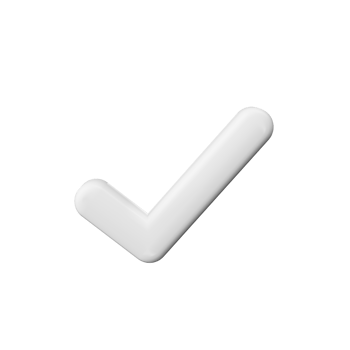 3d White Check Mark Symbol Icon 3d Illustration png