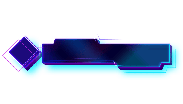 Shiny Blue Lower Third Label Banner png