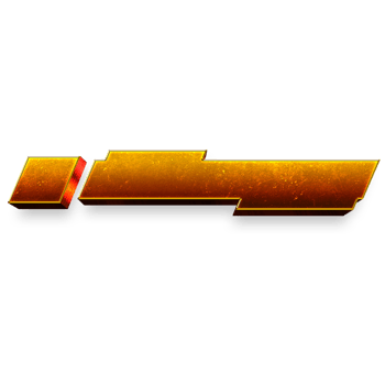 Golden Title Frame Label Banner lower third png