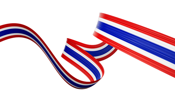 3d Flag Of Thailand 3d Shiny Waving Thailand Ribbon Flag 3d Illustration png