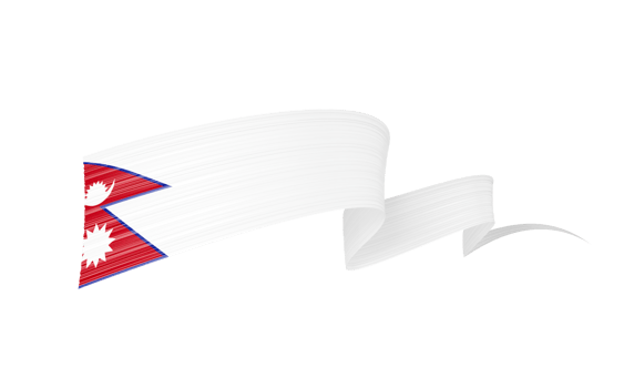 3d Flag Of Nepal 3d Shiny Waving Nepal Ribbon Flag 3d Illustration png