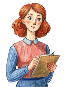 Female Hold Clipboard Hand Drawn Drawing png