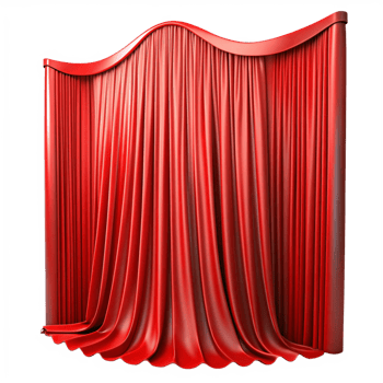Red Curtains 3d Graphic png