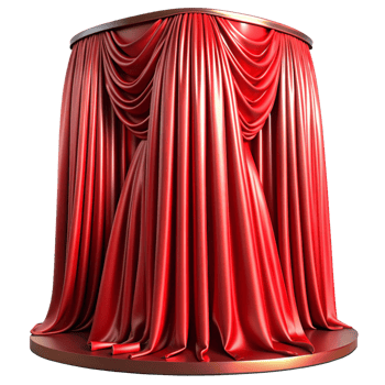 Red Curtains 3d Image png