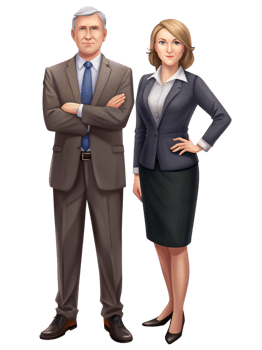 Business Men and Women Illustration Art png