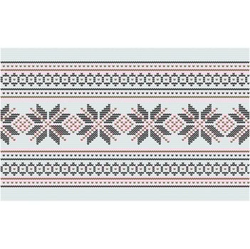 Ukrainian ornament. Imitation of knitted fabric. Illustration. Can be used for backgrounds, patterns, covers, souvenirs, clothing, textiles and other layouts. vector