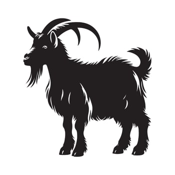 Goat Silhouette Vectors Illustrations for Unique FarmThemed Art