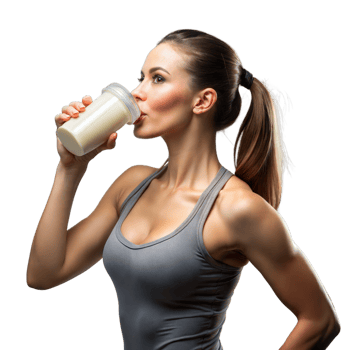 A woman is drinking a smoothie from a cup png