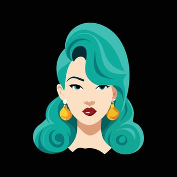 Elegant Hairstyles for Modern Women vector