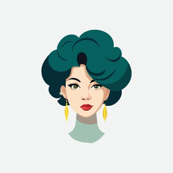 Elegant Hairstyles for Modern Women vector