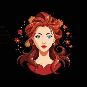 Elegant Hairstyles for Modern Women vector