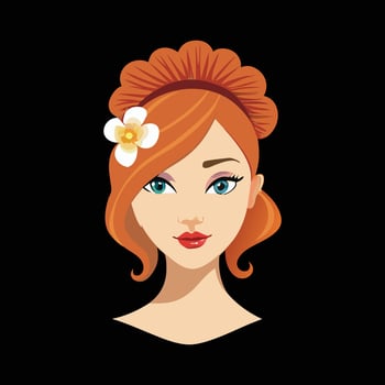 Elegant Hairstyles for Modern Women vector
