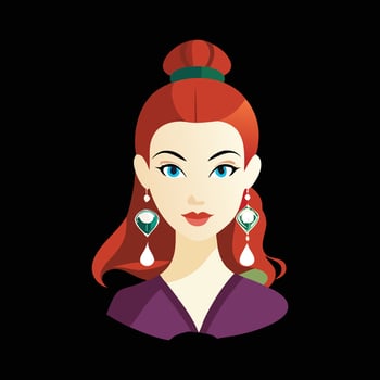 Elegant Hairstyles for Modern Women vector