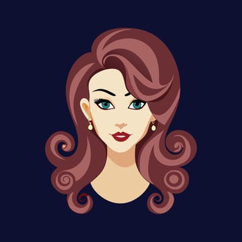Elegant Hairstyles for Modern Women vector
