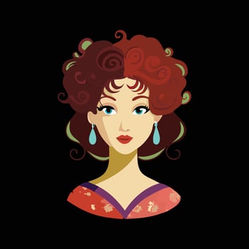 Elegant Hairstyles for Modern Women vector