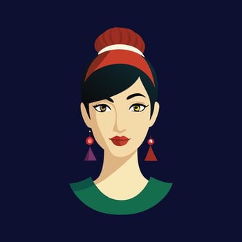 Elegant Hairstyles for Modern Women vector