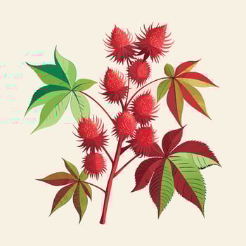 Creative Botanical set with flowers Design. vector