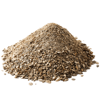 A heap of dry beach sand isolated against a transparent background png